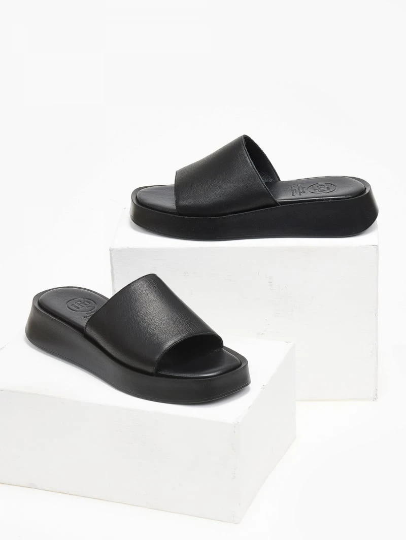 Flatforms δερμάτινα με φαρδιά φάσα Tfp - Μαύρο 4 Flatforms δερμάτινα με φαρδιά φάσα Tfp - Μαύρο - Image 4
