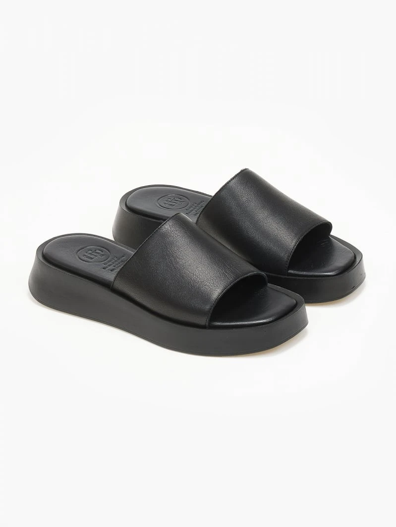 Flatforms δερμάτινα με φαρδιά φάσα Tfp - Μαύρο 3 Flatforms δερμάτινα με φαρδιά φάσα Tfp - Μαύρο - Image 3