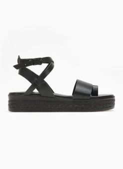 Flatforms δερμάτινα με φάσα Tfp - Μαύρο