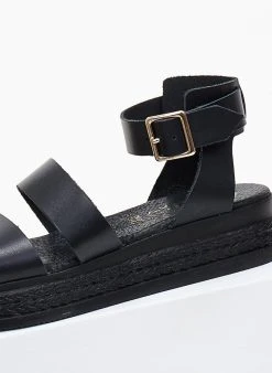 Flatforms δερμάτινα με φάσες Estil - Μαύρο 7 Flatforms δερμάτινα με φάσες Estil - Μαύρο -The Fashion Project κατάστημα flatforms estil dermatina me fardies fases 101169 kdrf