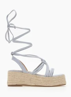 The Fashion Project Flatforms με Lace Up δέσιμο - Γαλάζιο