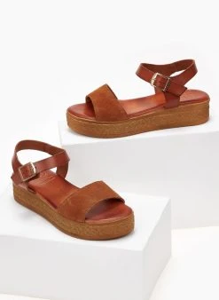 Flatforms με καστόρινη φάσα Tfp - Ταμπά 9 Flatforms με καστόρινη φάσα Tfp - Ταμπά -The Fashion Project κατάστημα flatforms tfp me kastorini fasa 102007 96yj