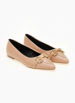 The Fashion Project Μπαλαρίνες μυτερές με ραφή - Nude -The Fashion Project κατάστημα goves muteres xwris takouni me rafi 106648 jkkm