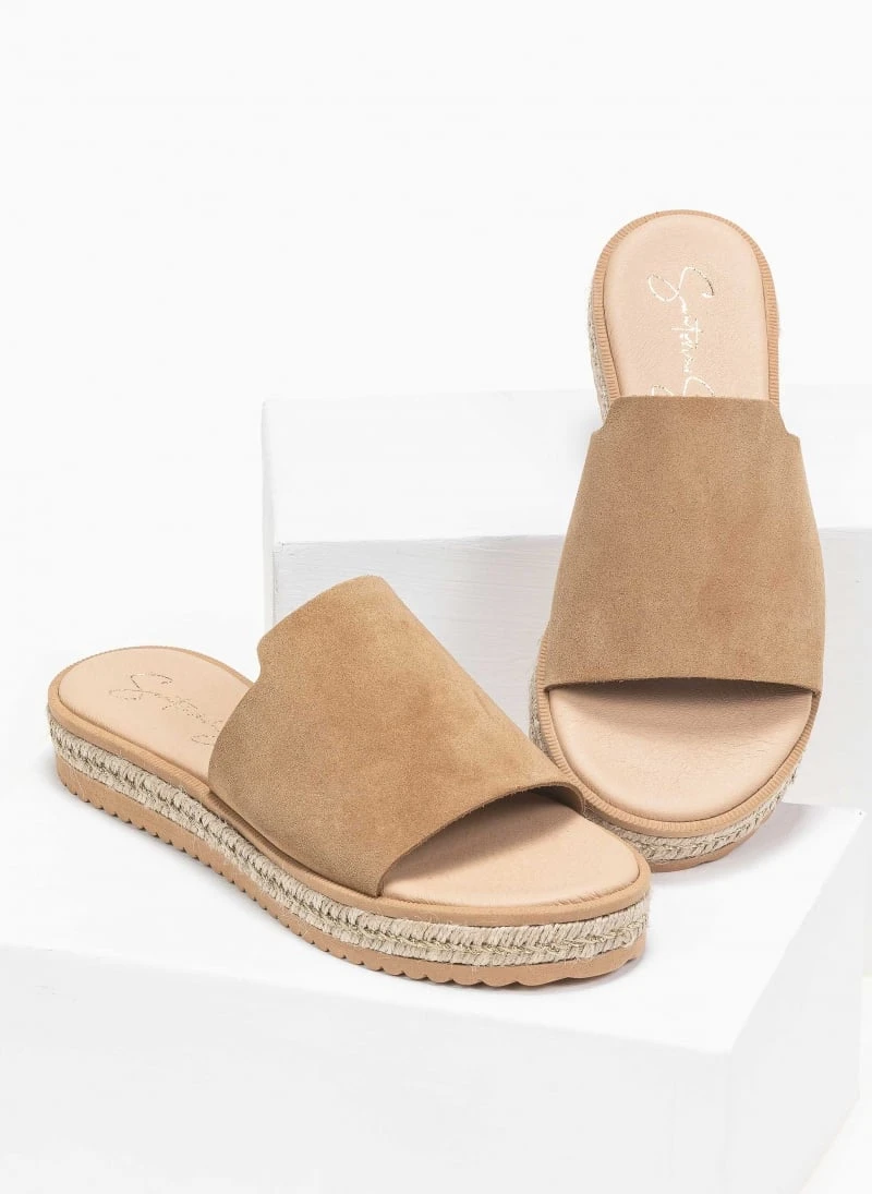 The Fashion Project Flatforms καστόρινα με σχοινί στη σόλα - Πούρο 2 The Fashion Project Flatforms καστόρινα με σχοινί στη σόλα - Πούρο - Image 2