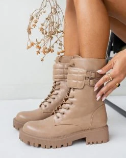 The Fashion Project Αρβυλάκια με καπιτονέ λεπτομέρεια - Nude