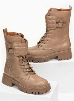 The Fashion Project Αρβυλάκια με καπιτονέ λεπτομέρεια - Πούρο