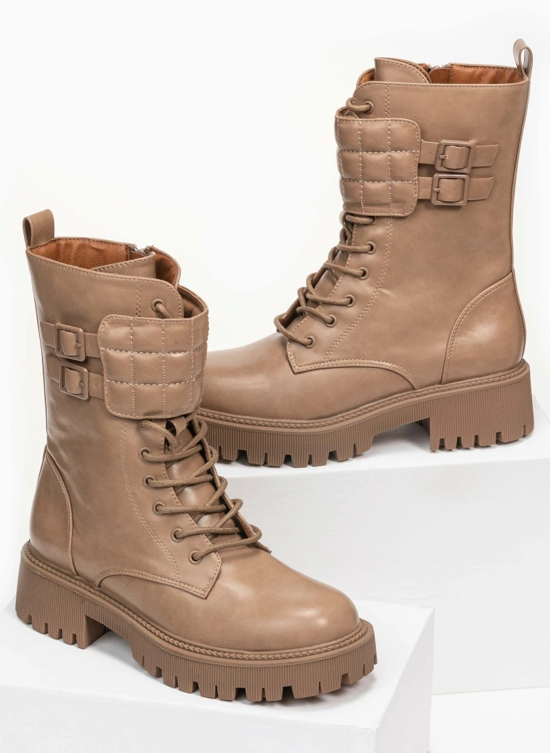 The Fashion Project Αρβυλάκια με καπιτονέ λεπτομέρεια - Πούρο 1 The Fashion Project Αρβυλάκια με καπιτονέ λεπτομέρεια - Πούρο