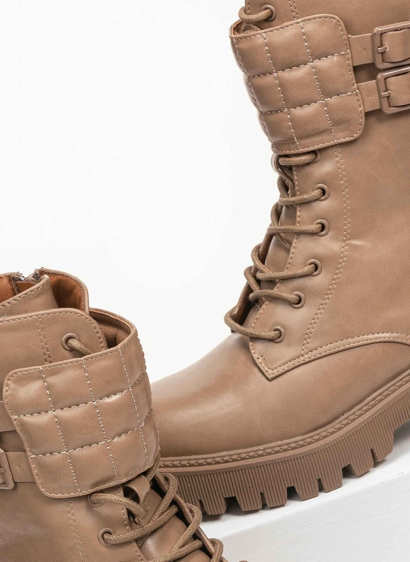 The Fashion Project Αρβυλάκια με καπιτονέ λεπτομέρεια - Πούρο 3 The Fashion Project Αρβυλάκια με καπιτονέ λεπτομέρεια - Πούρο - Image 3