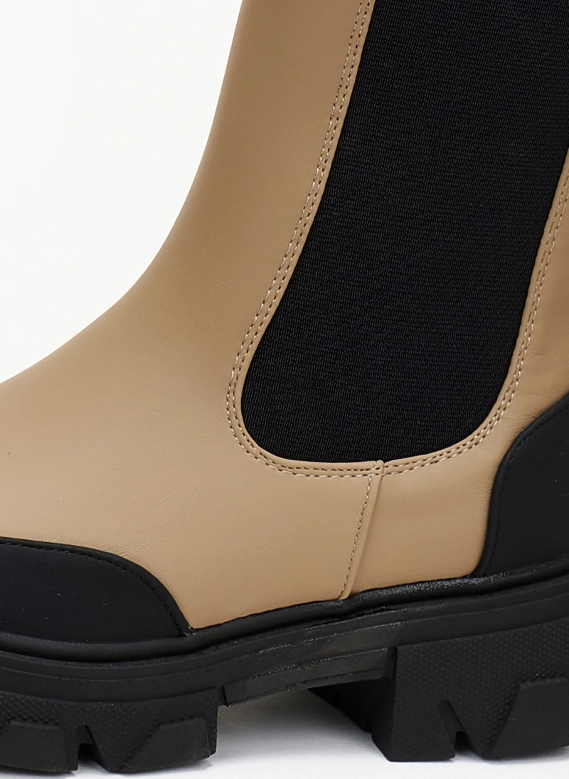 The Fashion Project Μποτάκια Chelsea σε ματ χρώματα - Πούρο 6 The Fashion Project Μποτάκια Chelsea σε ματ χρώματα - Πούρο - Image 6