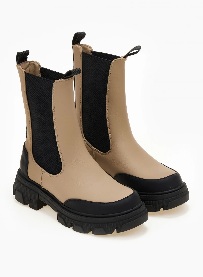 The Fashion Project Μποτάκια Chelsea σε ματ χρώματα - Πούρο 5 The Fashion Project Μποτάκια Chelsea σε ματ χρώματα - Πούρο - Image 5