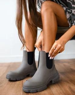 The Fashion Project Μποτάκια αστραγάλου Chelsea - Λαδί