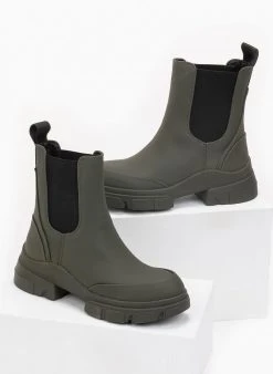 The Fashion Project Μποτάκια αστραγάλου Chelsea - Λαδί -The Fashion Project κατάστημα mat chelsea mpotinia astragalou 96546 u2j4