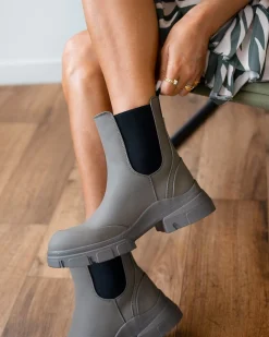 The Fashion Project Μποτάκια αστραγάλου Chelsea - Λαδί -The Fashion Project κατάστημα mat chelsea mpotinia astragalou 96546 zcth