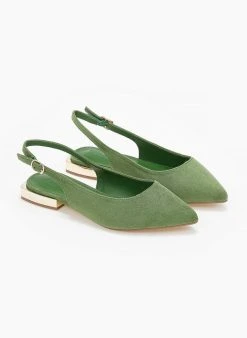 Xti Footwear Μπαλαρίνες Suede με μεταλλικό τακούνι Xti 141065 - Πράσινο 9 Xti Footwear Μπαλαρίνες Suede με μεταλλικό τακούνι Xti 141065 - Πράσινο -The Fashion Project κατάστημα mpalarines flat muteres me metalliko takouni xti 1 110349 kh7n