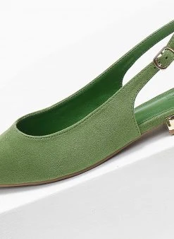 Xti Footwear Μπαλαρίνες Suede με μεταλλικό τακούνι Xti 141065 - Πράσινο 12 Xti Footwear Μπαλαρίνες Suede με μεταλλικό τακούνι Xti 141065 - Πράσινο -The Fashion Project κατάστημα mpalarines flat muteres me metalliko takouni xti 1 110349 pe03