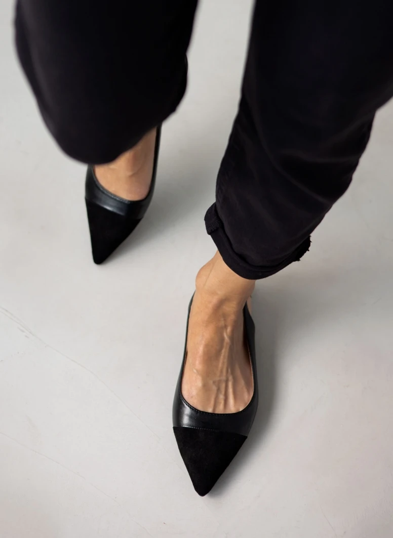 The Fashion Project Μπαλαρίνες μυτερές με λουράκι - Μαύρο 4 The Fashion Project Μπαλαρίνες μυτερές με λουράκι - Μαύρο - Image 4