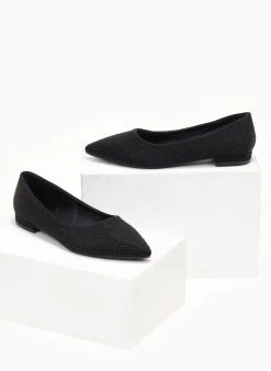 The Fashion Project Μπαλαρίνες μυτερές με Strass - Μαύρο 11 The Fashion Project Μπαλαρίνες μυτερές με Strass - Μαύρο -The Fashion Project κατάστημα mpalarines muteres me strass 107256 a4kc