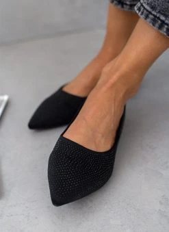 The Fashion Project Μπαλαρίνες μυτερές με Strass - Μαύρο 10 The Fashion Project Μπαλαρίνες μυτερές με Strass - Μαύρο -The Fashion Project κατάστημα mpalarines muteres me strass 107256 luxs