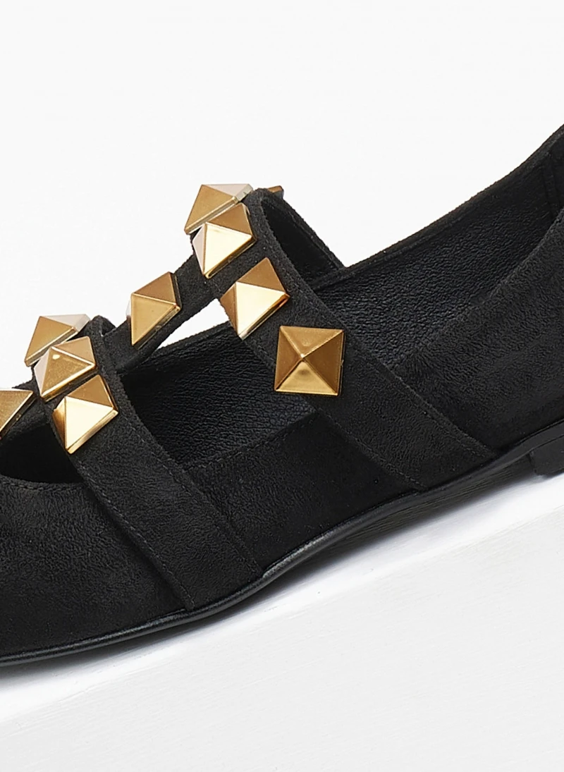 Μπαλαρίνες μυτερές με τρουκς Estil - Μαύρο 7 Μπαλαρίνες μυτερές με τρουκς Estil - Μαύρο - Image 7