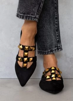 Μπαλαρίνες μυτερές με τρουκς Estil - Μαύρο 12 Μπαλαρίνες μυτερές με τρουκς Estil - Μαύρο -The Fashion Project κατάστημα mpalarines muteres me trouks estil 108943 buc9