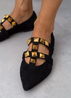 Μπαλαρίνες μυτερές με τρουκς Estil - Μαύρο 14 Μπαλαρίνες μυτερές με τρουκς Estil - Μαύρο -The Fashion Project κατάστημα mpalarines muteres me trouks estil 108943 ewed