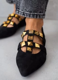 Μπαλαρίνες μυτερές με τρουκς Estil - Μαύρο 17 Μπαλαρίνες μυτερές με τρουκς Estil - Μαύρο -The Fashion Project κατάστημα mpalarines muteres me trouks estil 108943 h1nw