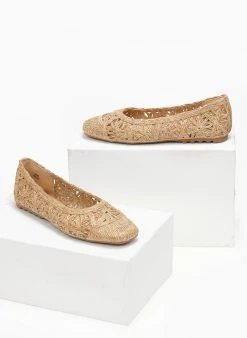 The Fashion Project Μπαλαρίνες ψάθινες με πλεκτό σχέδιο - Μπεζ 9 The Fashion Project Μπαλαρίνες ψάθινες με πλεκτό σχέδιο - Μπεζ -The Fashion Project κατάστημα mpalarines psathines me plekto sxedio 111275 dl34