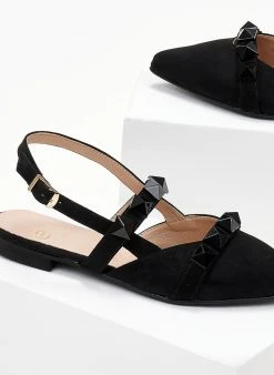 Μπαλαρίνες Suede μυτερές με τρουκς Estil - Μαύρο 9 Μπαλαρίνες Suede μυτερές με τρουκς Estil - Μαύρο -The Fashion Project κατάστημα mpalarines suede muteres me trouks 103818 b5tf