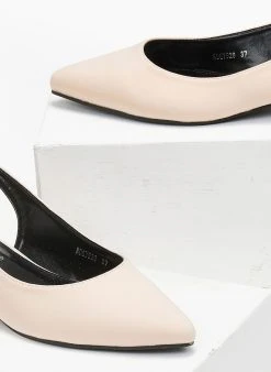 The Fashion Project Μπαλαρίνες υφασμάτινες μυτερές - Nude -The Fashion Project κατάστημα mpalarines ufasmatines muteres 111490 wifs