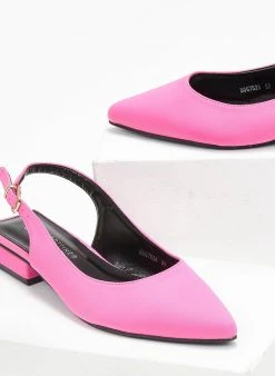 The Fashion Project Μπαλαρίνες υφασμάτινες μυτερές - Φούξια -The Fashion Project κατάστημα mpalarines ufasmatines muteres 111492 n171