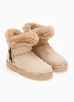 The Fashion Project Μποτάκια με γούνα και φερμουάρ - Κάμελ 9 The Fashion Project Μποτάκια με γούνα και φερμουάρ - Κάμελ -The Fashion Project κατάστημα mpotakia apres ski me fermouar 108747 24jx