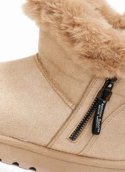 The Fashion Project Μποτάκια με γούνα και φερμουάρ - Κάμελ 11 The Fashion Project Μποτάκια με γούνα και φερμουάρ - Κάμελ -The Fashion Project κατάστημα mpotakia apres ski me fermouar 108747 e2cg