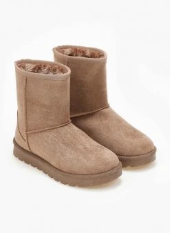 The Fashion Project Μποτάκια με γούνα - Τάουπε 11 The Fashion Project Μποτάκια με γούνα - Τάουπε -The Fashion Project κατάστημα mpotakia apres ski me gounini ependusi 108230 pd3u