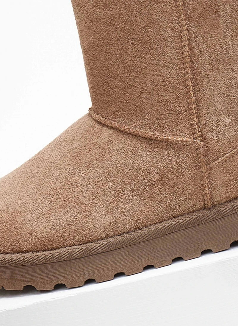 The Fashion Project Μποτάκια με γούνα - Τάουπε 6 The Fashion Project Μποτάκια με γούνα - Τάουπε - Image 6