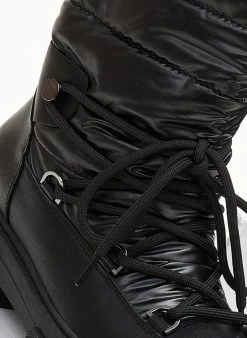The Fashion Project Μποτάκια φουσκωτά με Chunky σόλα - Μαύρο -The Fashion Project κατάστημα mpotakia apres ski me kapitone ufasma 107207 8njy