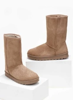 The Fashion Project Μποτάκια με γούνα - Τάουπε 9 The Fashion Project Μποτάκια με γούνα - Τάουπε -The Fashion Project κατάστημα mpotakia apres ski me sunthetiki gouna 108225 rge1