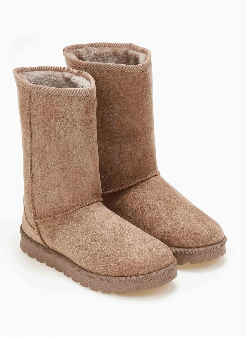 The Fashion Project Μποτάκια με γούνα - Τάουπε 5 The Fashion Project Μποτάκια με γούνα - Τάουπε - Image 5