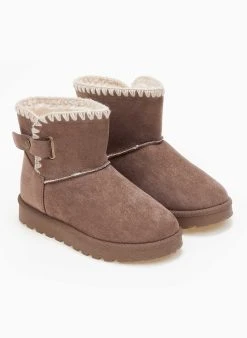 The Fashion Project Μποτάκια Apres Ski με συνθετική γούνα - Τάουπε -The Fashion Project κατάστημα mpotakia apres ski me sunthetiki gouna 108898 8r4l