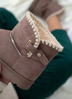 The Fashion Project Μποτάκια Apres Ski με συνθετική γούνα - Τάουπε -The Fashion Project κατάστημα mpotakia apres ski me sunthetiki gouna 108898 gzi4