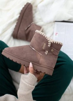 The Fashion Project Μποτάκια Apres Ski με συνθετική γούνα - Τάουπε