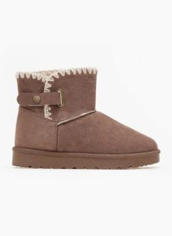 The Fashion Project Μποτάκια Apres Ski με συνθετική γούνα - Τάουπε -The Fashion Project κατάστημα mpotakia apres ski me sunthetiki gouna 108898 tvod