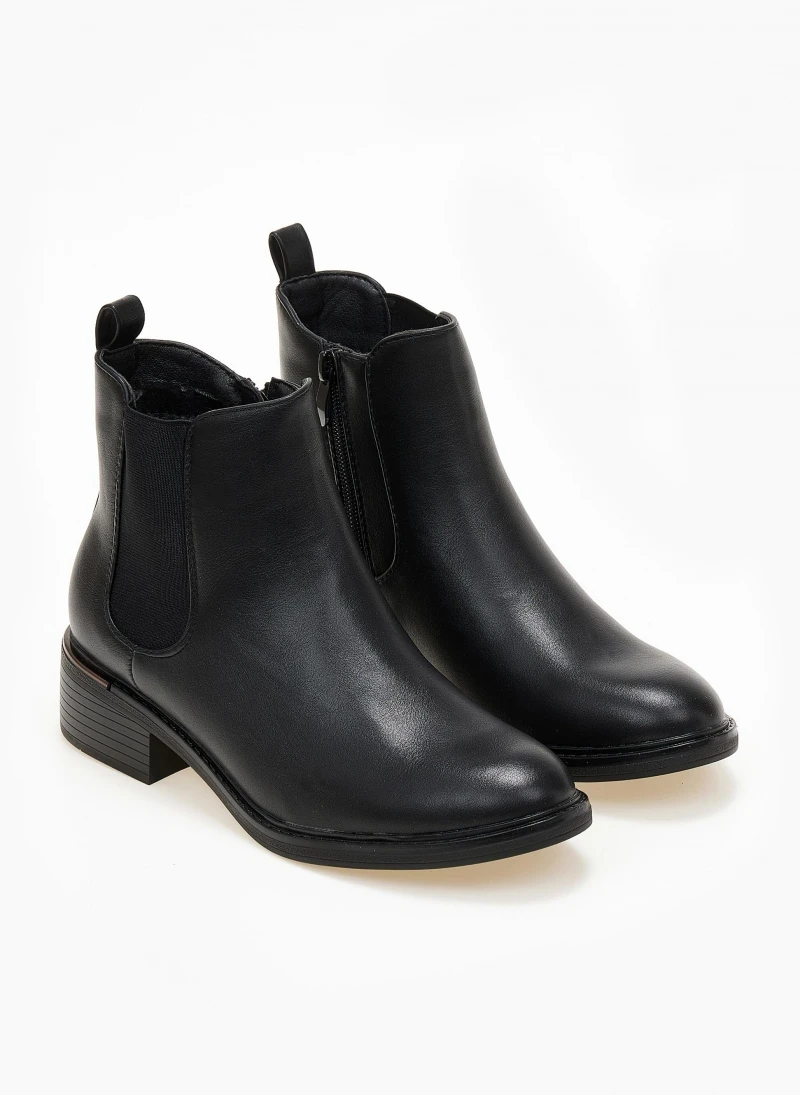 The Fashion Project Μποτάκια αστραγάλου με μεταλλική λεπτομέρεια - Μαύρο 2 The Fashion Project Μποτάκια αστραγάλου με μεταλλική λεπτομέρεια - Μαύρο - Image 2