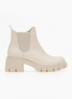 The Fashion Project Μποτάκια αστραγάλου με Chunky σόλα - Μπεζ -The Fashion Project κατάστημα mpotakia astragalou me chunky sola 106093 b6pf