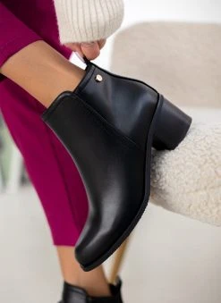 The Fashion Project Μποτάκια αστραγάλου με εξωτερική ραφή - Μαύρο -The Fashion Project κατάστημα mpotakia astragalou me ekswteriki rafi 106152 mdkh