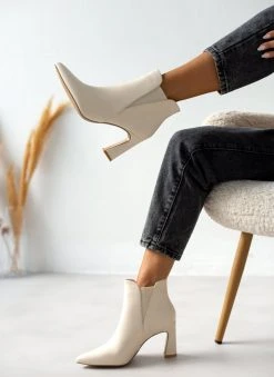 The Fashion Project Μποτάκια αστραγάλου με λάστιχο - Μπεζ -The Fashion Project κατάστημα mpotakia astragalou me lastixo 105593 5cd1