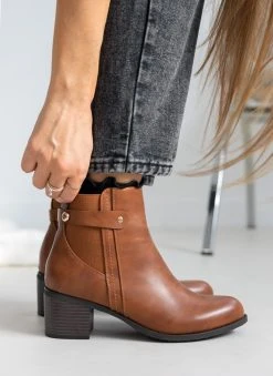 The Fashion Project Μποτάκια αστραγάλου με λάστιχο - Ταμπά -The Fashion Project κατάστημα mpotakia astragalou me lastixo 105959 5nkr