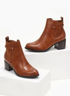 The Fashion Project Μποτάκια αστραγάλου με λάστιχο - Ταμπά -The Fashion Project κατάστημα mpotakia astragalou me lastixo 105959 g0f6