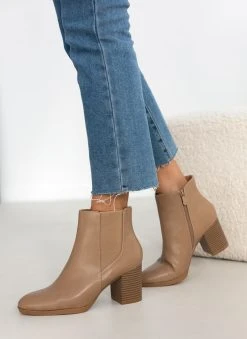 The Fashion Project Μποτάκια αστραγάλου με λάστιχο - Πούρο