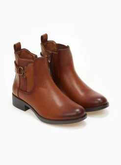 The Fashion Project Μποτάκια αστραγάλου με λάστιχο - Κάμελ -The Fashion Project κατάστημα mpotakia astragalou me lastixo 108458 5t9d