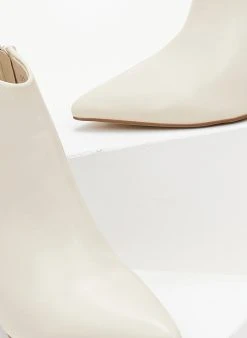 The Fashion Project Μποτάκια αστραγάλου με λεπτό τακούνι - Μπεζ -The Fashion Project κατάστημα mpotakia astragalou me lepto takouni 106644 4pls